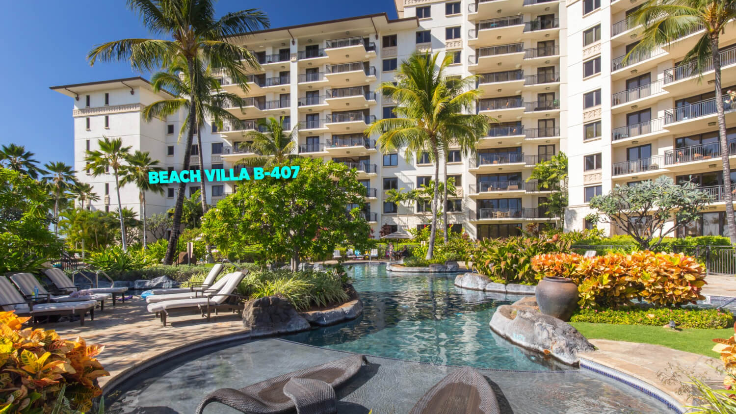 Resort outdoor relaxation area